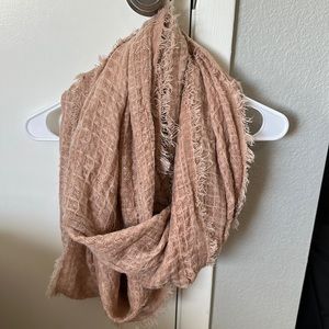 Pink infinity scarf